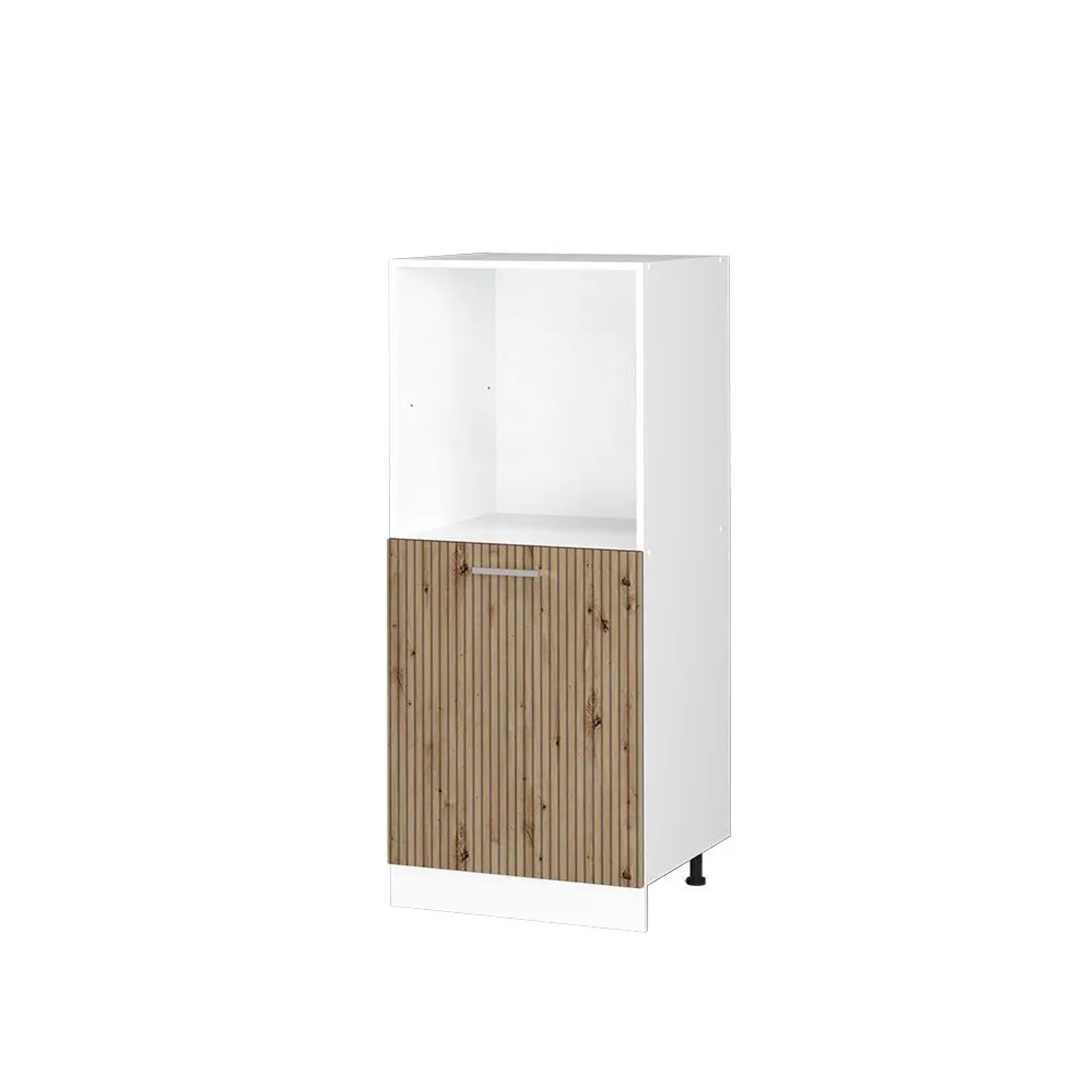 Vicco Herdumbauschrank R-Line Herdschrank Artisan-Eiche Weiß 60 cm