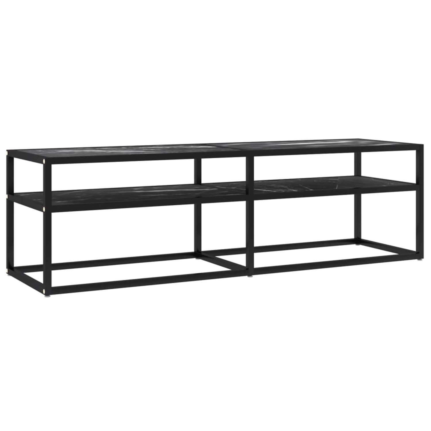 Thumbnail - VidaXL TV-Schrank Schwarz Marmor-Optik 140x40x40,5 cm Hartglas