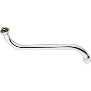 S-förmiger Auslauf 250mm, verchromt, für Waschtisch- und Küchenarmaturen.