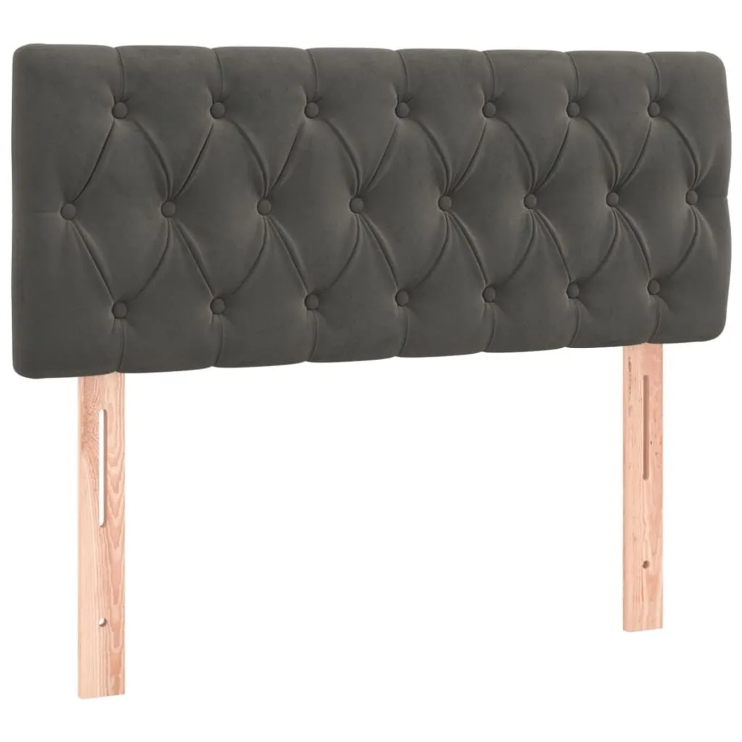 vidaXL Kopfteil Dunkelgrau 100x7x78/88 cm Samt 346335