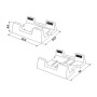 SOTECH Computerständer PC Ständer Rollbar und Verstellbar Schwarz_3