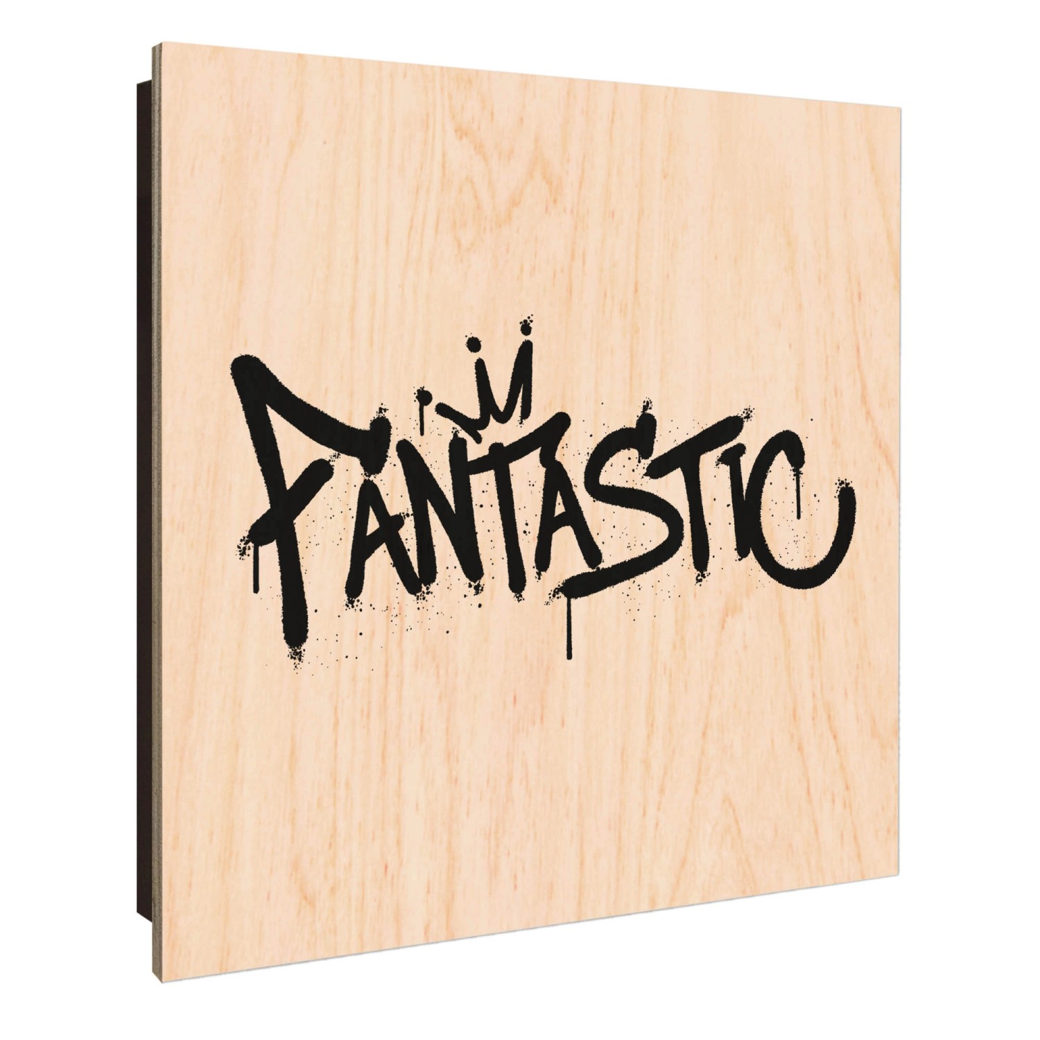 Banjado Großer Schlüsselkasten Holz 30x30cm Schwarz Scharnier Links 50 Hake günstig online kaufen