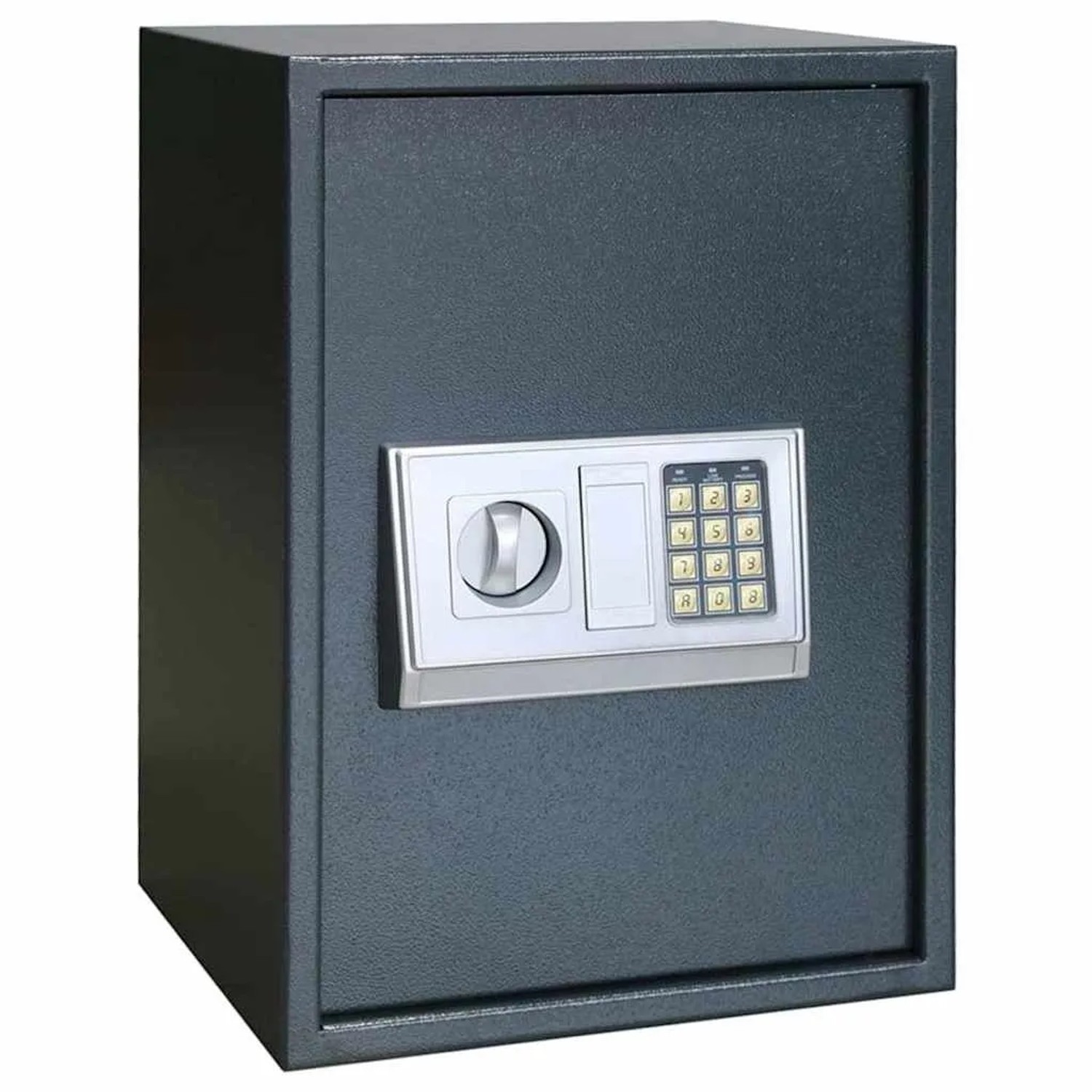 DELUKE Tresor BITO Digital Mit Schloss Dunkelgrau 35x31x50cm Stahl Safe Tresor Für Zuhause Stahltresor Für Wertsachen