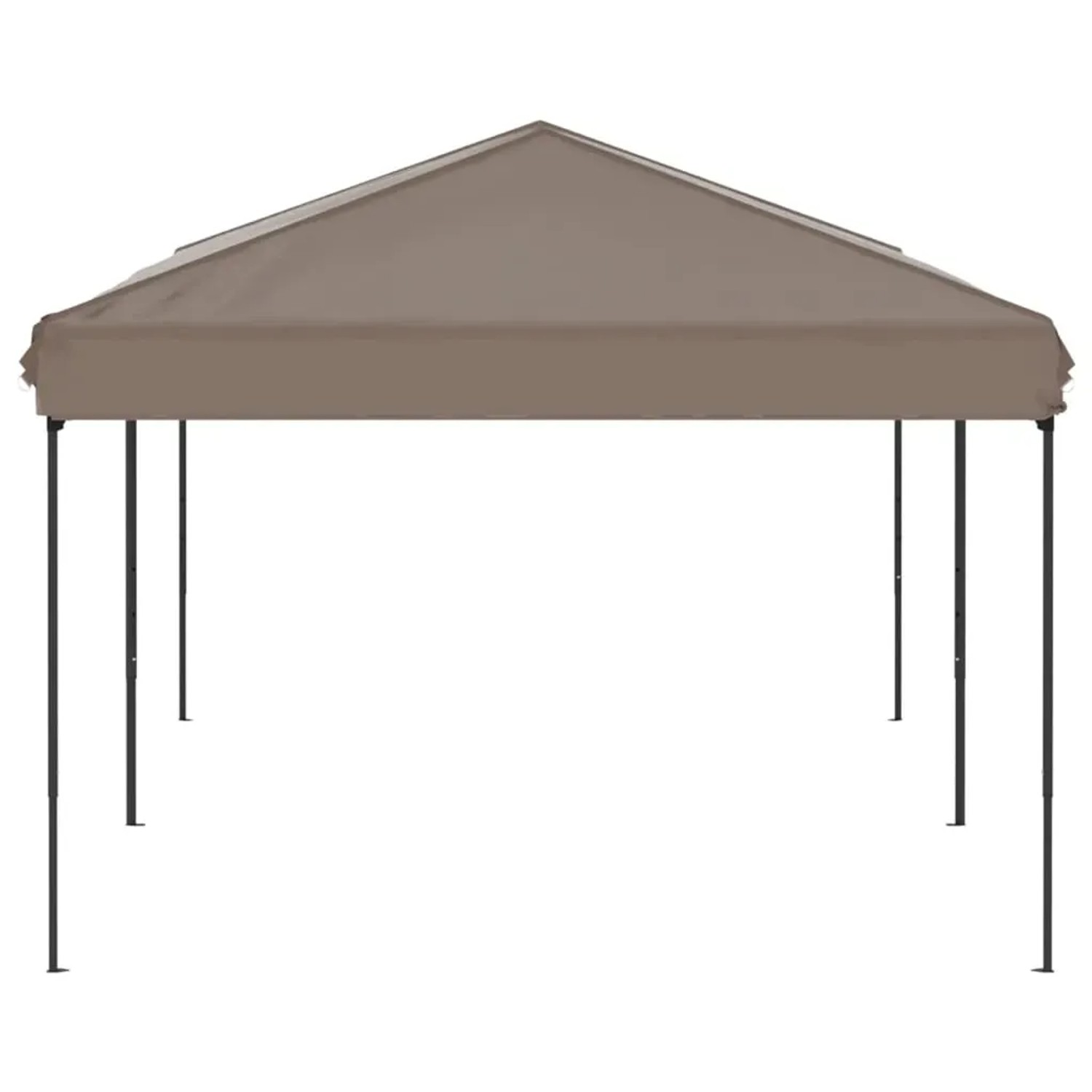 Faltbares Partyzelt in Taupe, 3x6 m, ideal für Outdoor-Events und als Sonnenschutz.