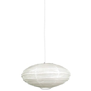 Weiße Näve Papier Pendelleuchte Asia, Ø 50cm, für gemütliche Atmosphäre.