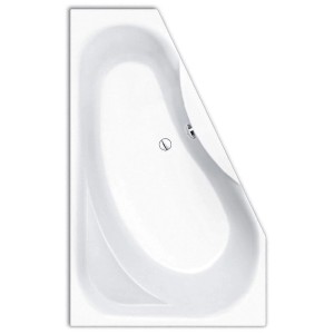 Steinkamp Raumsparbadewanne, rechteckig, 175x110 cm, weiß matt. Ideal für kleine Bäder.