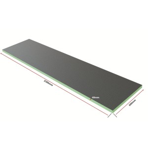 Graue XPS Bauplatte 2500x600x40mm. Hartschaum Fliesenplatte, Dämmplatte für Wand & Boden.