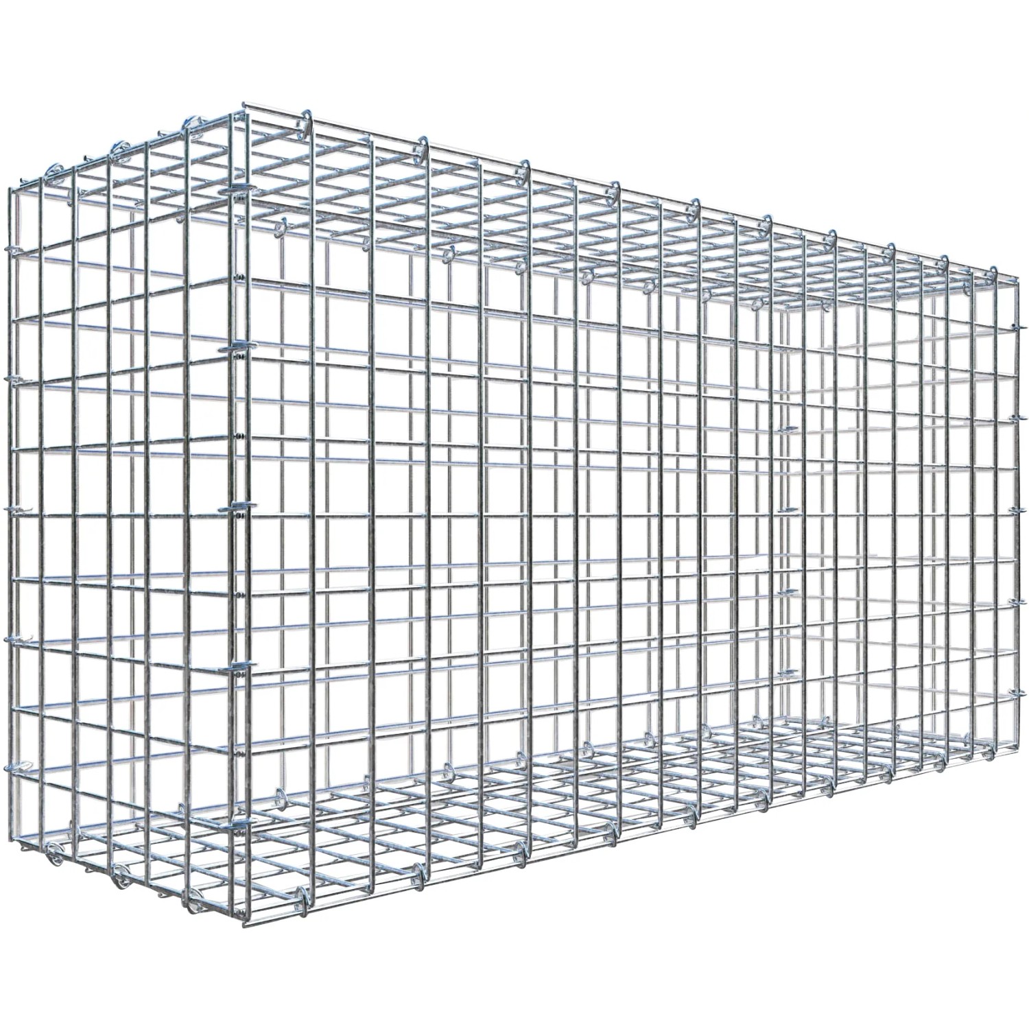Gabiona C-Ring-Gabione 50 x 100 x 30 cm Maschenw 5 x 5 cm