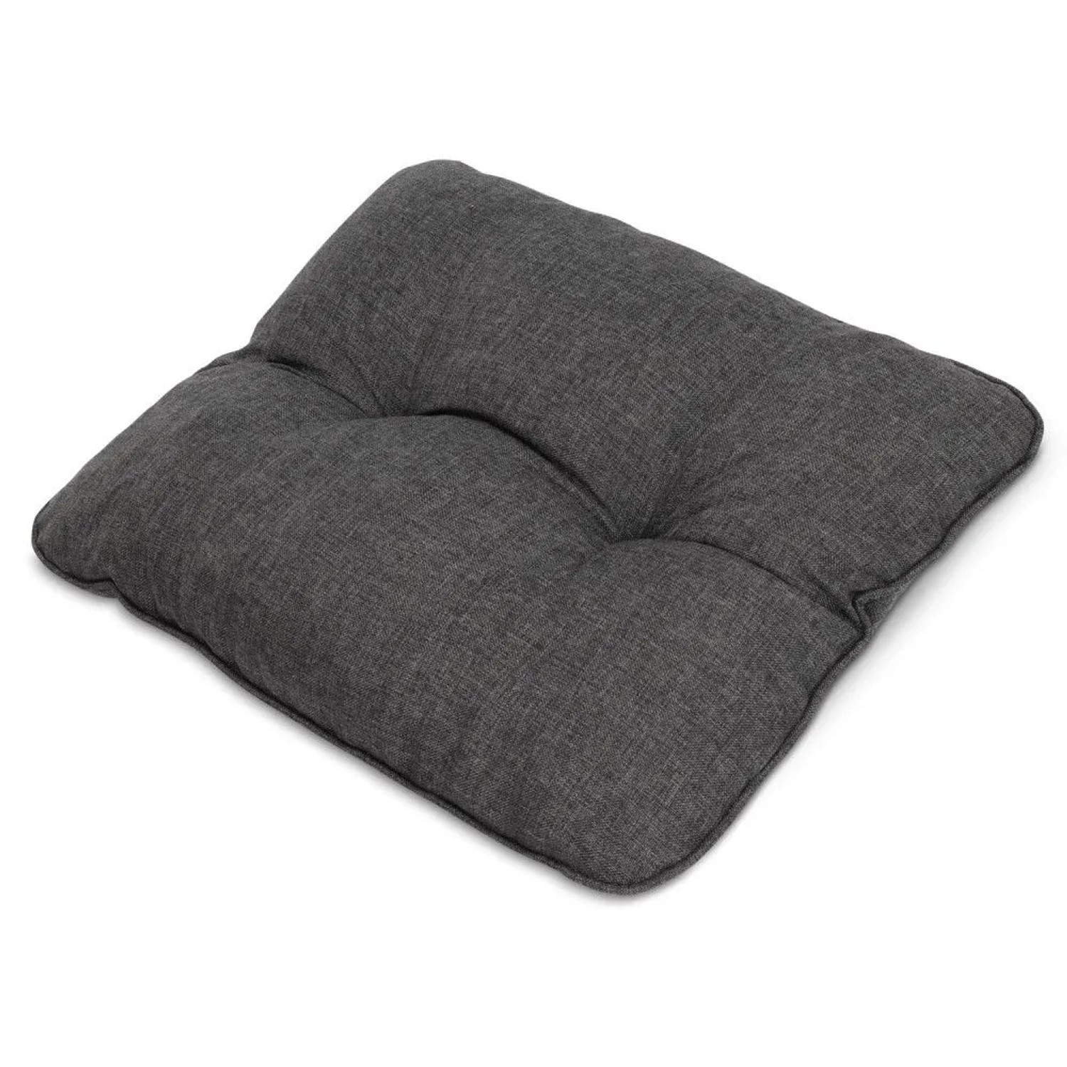 Beautissu Beauflair Loungekissen Outdoor Rücken 70x40x12cm Graphitgrau