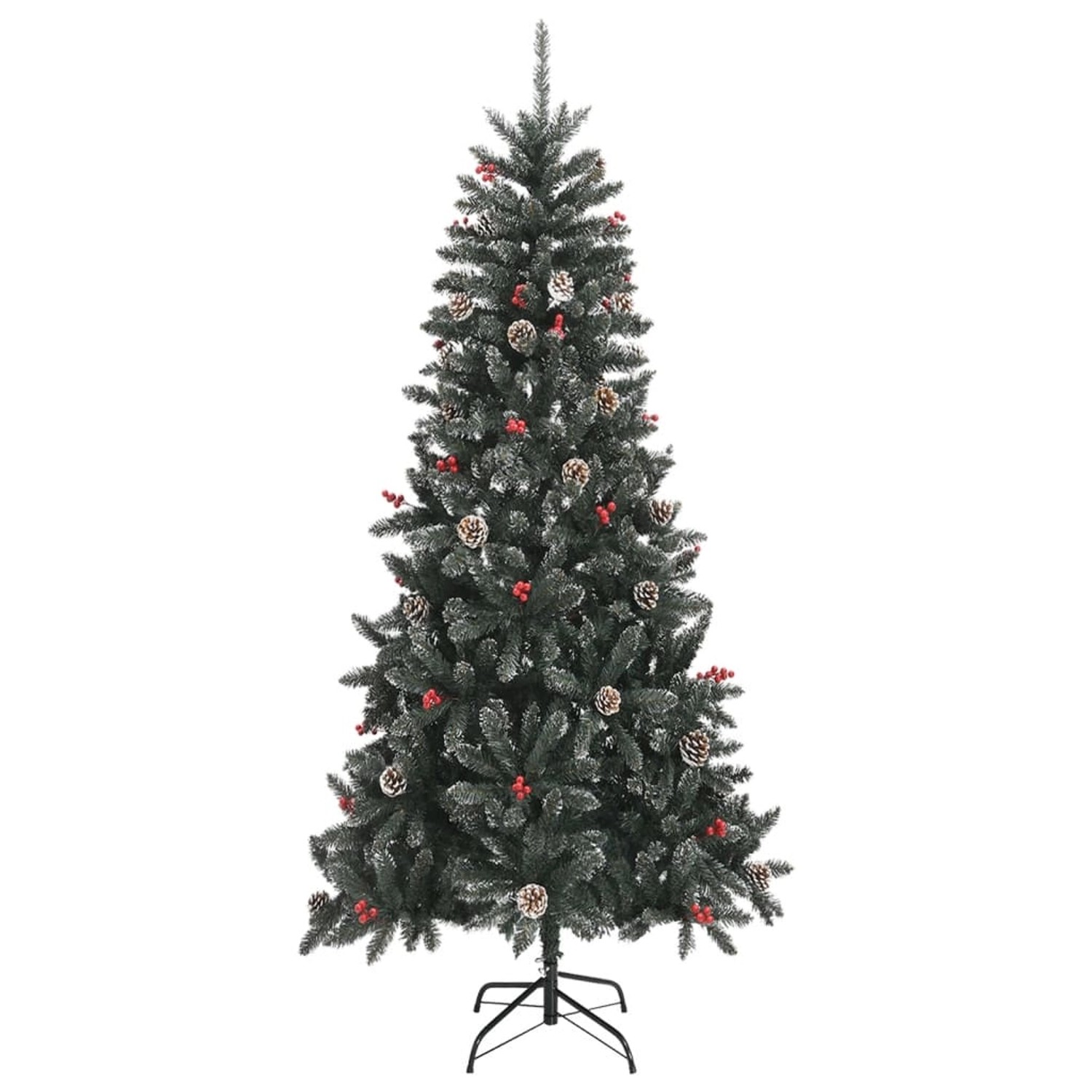 vidaXL Künstlicher Weihnachtsbaum mit Ständer Grün 240 cm PVC 345182