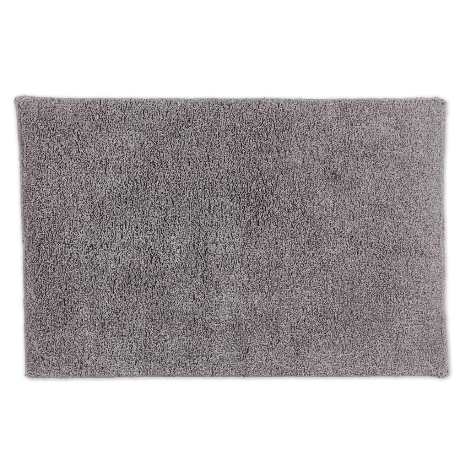 Schöner Wohnen Badteppich Bahamas, 60x90 cm, hellgrau, uni. Weicher Badvorleger für warme Füße im Badezimmer.
