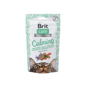 Brit Care Katzenleckerli Calming, funktioneller Snack mit Katzenminze und Goji-Beeren für entspannte Katzen.