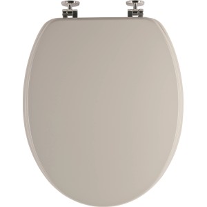Sanitop-Wingenroth WC-Sitz Venezia Manhattan, antibakteriell, mit Holzkern und Metallscharnier.