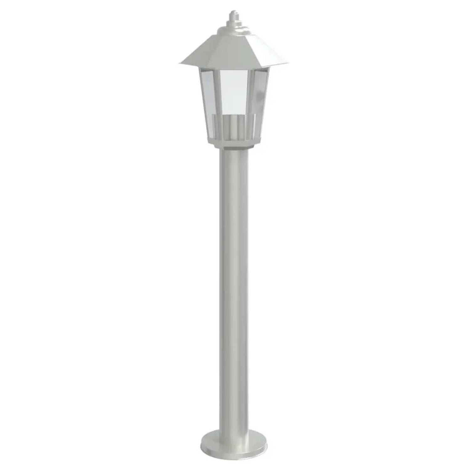vidaXL Wegeleuchte Silbern 80 cm Edelstahl 4006381