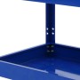 Detailansicht: Blaue Stahl-Ladefläche des PROREGAL Werkzeugwagens.