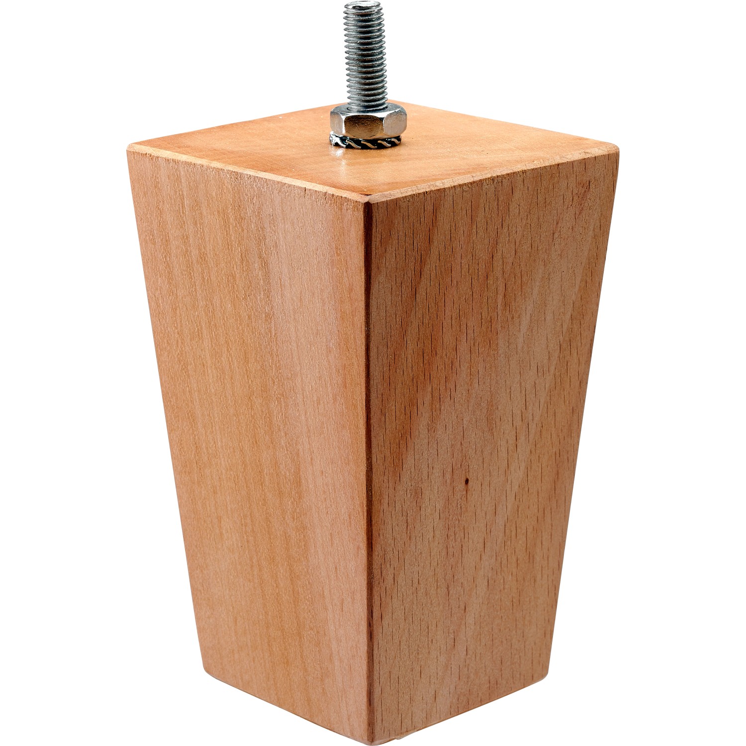 Hettich Möbelfuß Vasio 120 x 70 x 70 mm Holz Buche mit M8 Schraube 1 Stk. FSC®