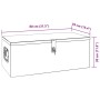 DELUKE Aluminiumbox Mit Deckel Abschließbar Alubox Deichselbox Alu Anhängerbox Werkzeugkiste Transportbox Metallkiste 80x39x30cm Silber_8