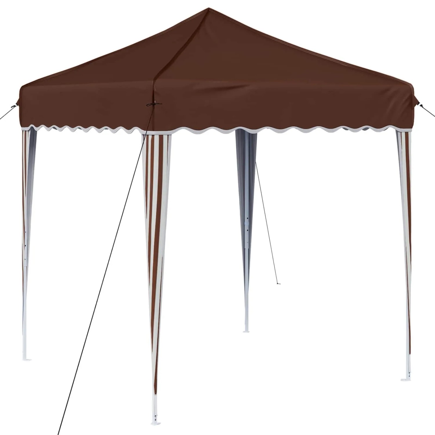 vidaXL Pop-up Partyzelt Braun 195 x 195 x 245 cm 42019720