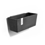 Ecopots Manhattan Wall Hängetopf, dunkelgrau, 35 cm. Ideal für vertikale Gärten.