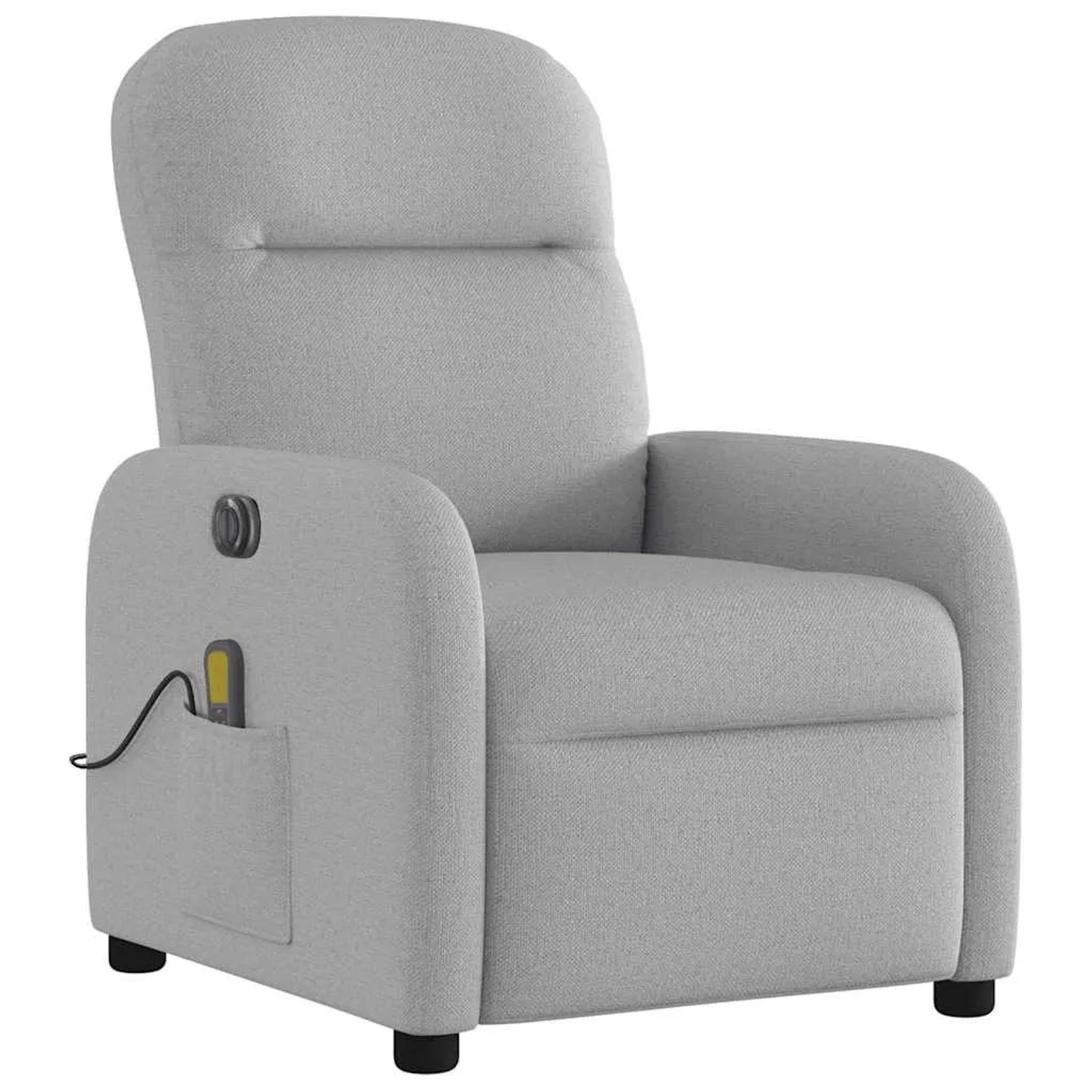 vidaXL Massagesessel Elektrisch Wolkengrau Stoff 3302971_3