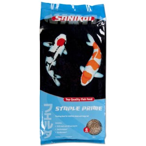 Velda SaniKoi Staple Prime Teichfutter, 6mm, 20L Sack mit Koi-Motiv.