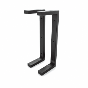 HEVVA Waschtischhalterung LAHN 15 cm Tief 2er Set Schwarz