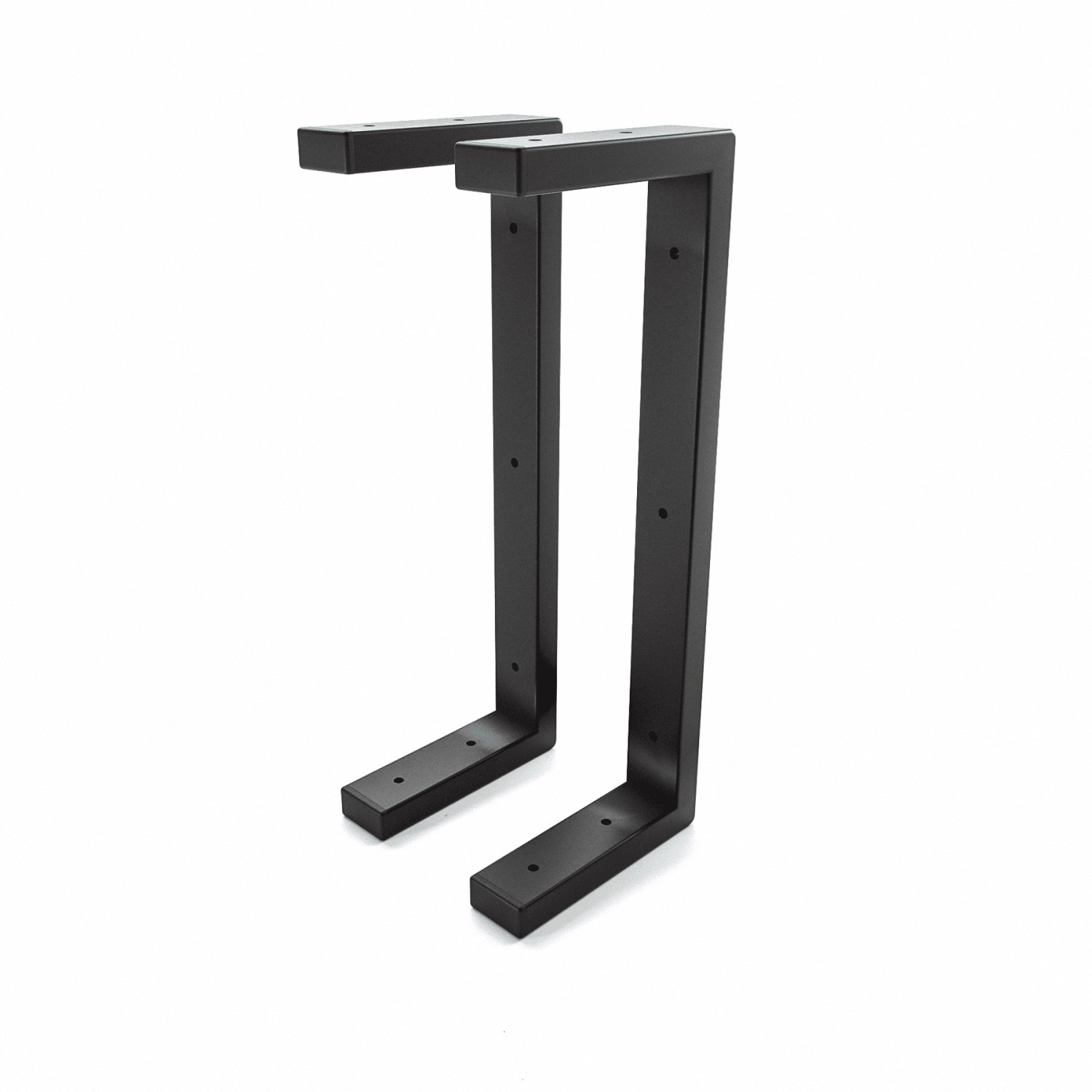 HEVVA Waschtischhalterung LAHN 15 cm Tief 2er Set Schwarz günstig online kaufen