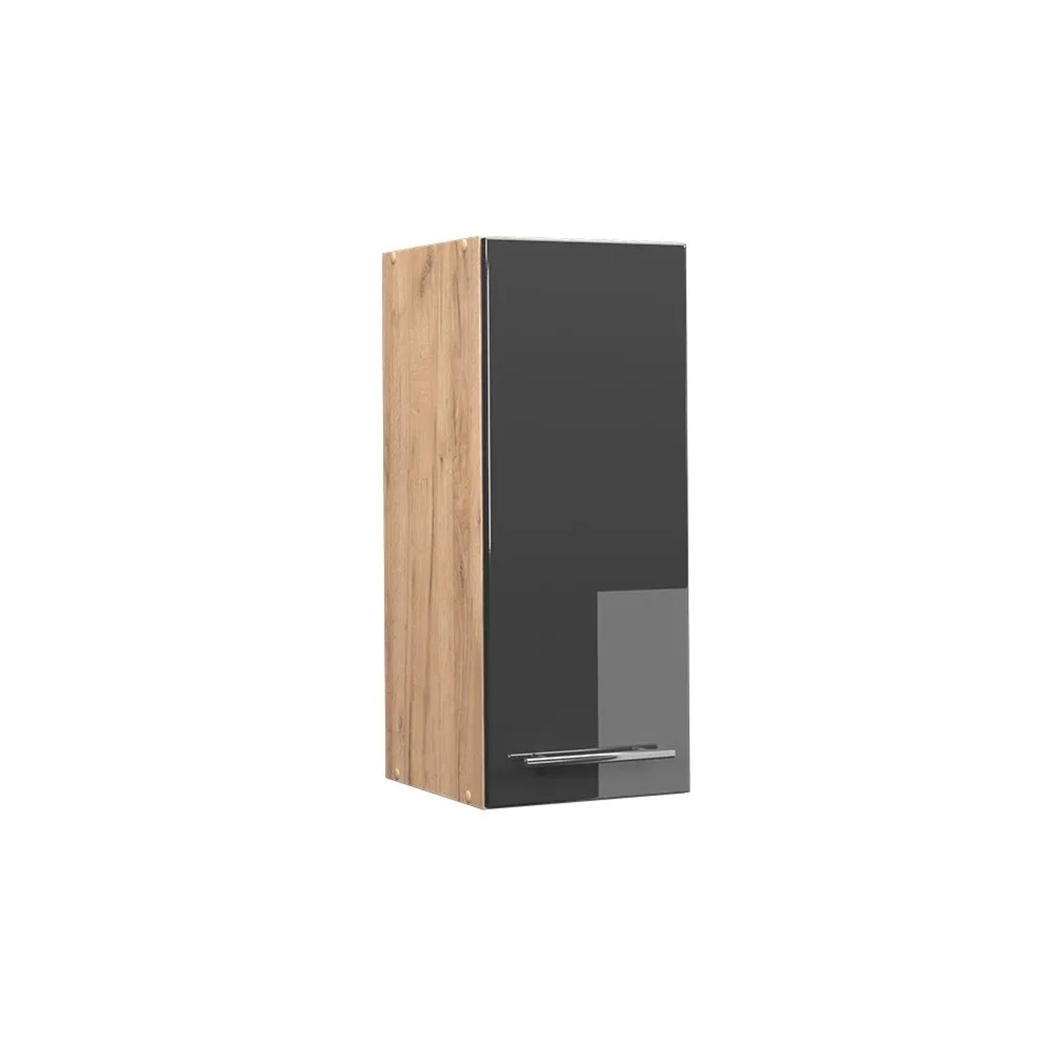 Vicco Hängeschrank Fame-Line Anthrazit Hochglanz Goldkraft Eiche 30 cm