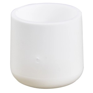 Weiße Wagner Kappe EH 0621, Ø 2 cm, für Stahlrohrmöbel, 4er-Set.