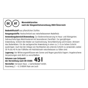 Detailansicht der Produktinformationen GROW by OBI BIO Holzhäcksel, 45l