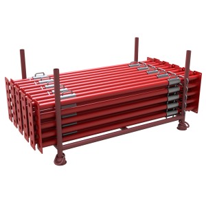 Schake Set-Schalungsstützen B30 Rot, 50 Stück auf Palette, für Bauarbeiten.