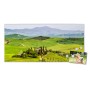 Magnettafel Toskana 78x37cm: Magnetwand aus Metall mit Landschaftsmotiv und Magneten.
