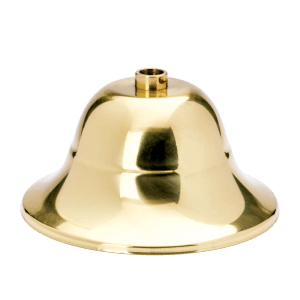 Orion Lightstyle Baldachin flämisch aus glänzendem Messing, Ø 110 mm, für Lampen und Leuchten.