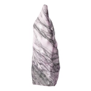 Poliertes Scherf Marmor-Monolith Zierkies in Flieder, Höhe 60-90 cm.