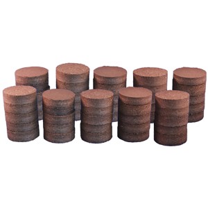 Proflora Quelltabletten: Torffreie Kokos-Anzuchterde (50 Stk.) für Pflanzenanzucht.