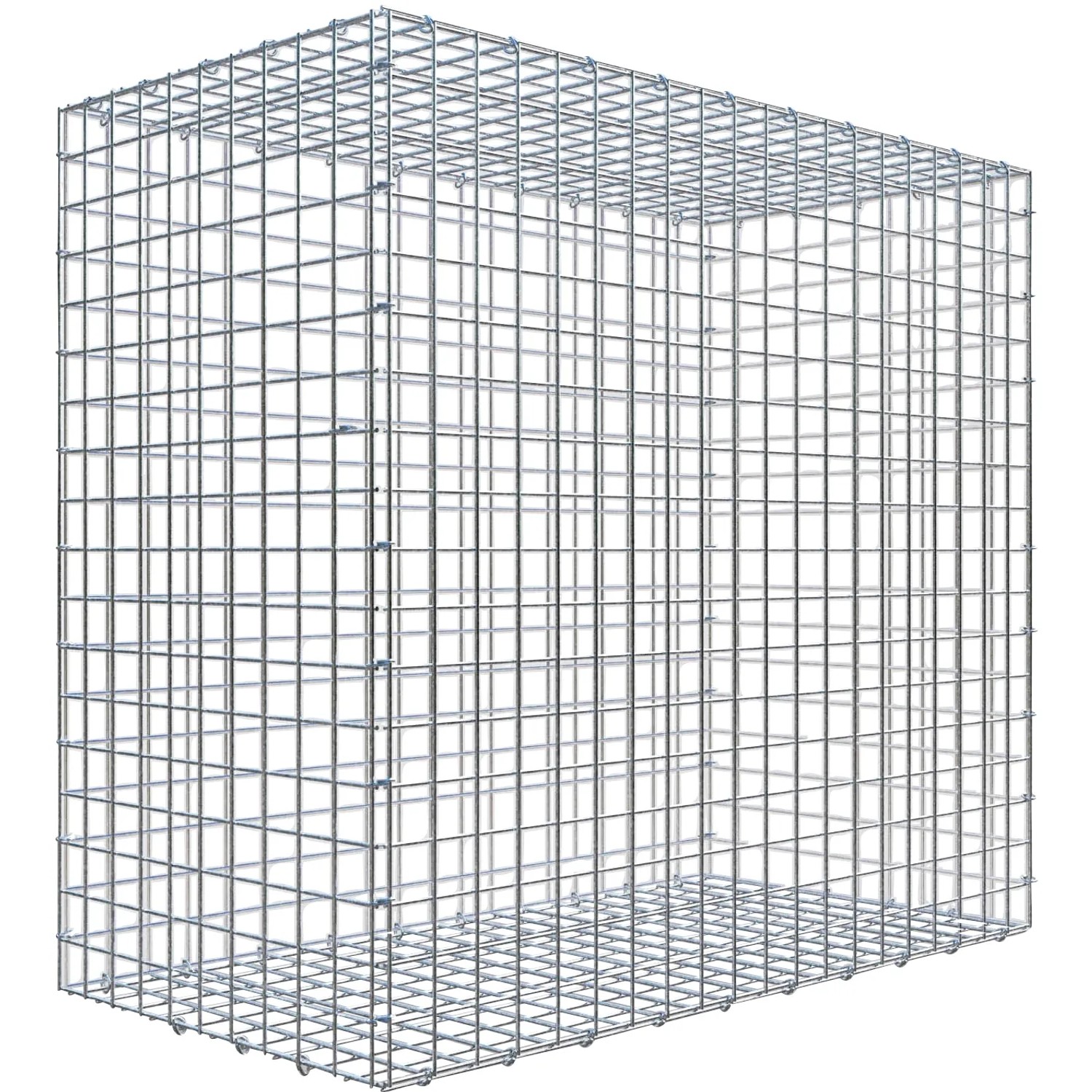 Gabiona C-Ring-Gabione 90 x 100 x 50 cm Maschenw 5 x 5 cm