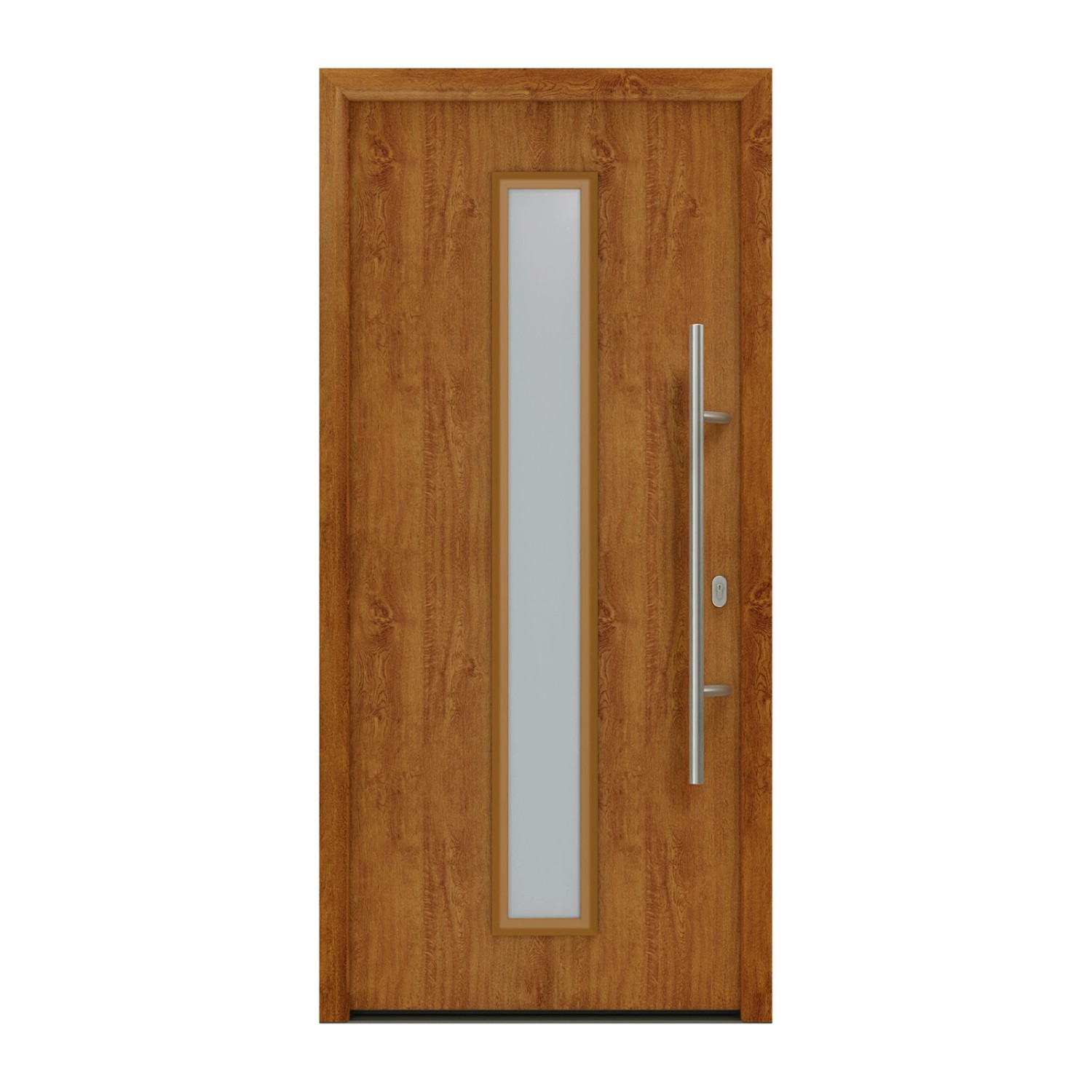 EcoStar Haustür Isopro IP 020S Golden Oak 110 cm x 210 cm DIN R günstig online kaufen