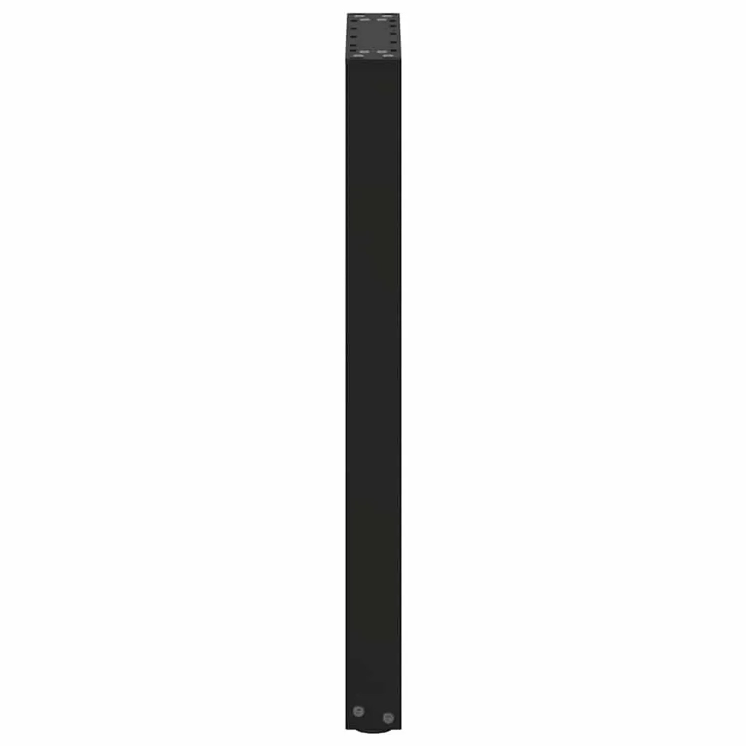 Zwei schwarze U-Form Konsolentischbeine aus Stahl, 72-73cm hoch.