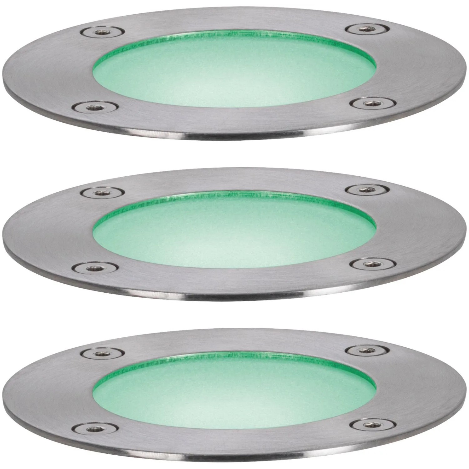 Paulmann Outdoor Bodenstrahler Set, silbernes Gehäuse, RGBW Licht für Außenbeleuchtung.