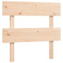 vidaXL Holzbett mit Kopfteil, Kiefer massiv, 75x190 cm (Small Single)