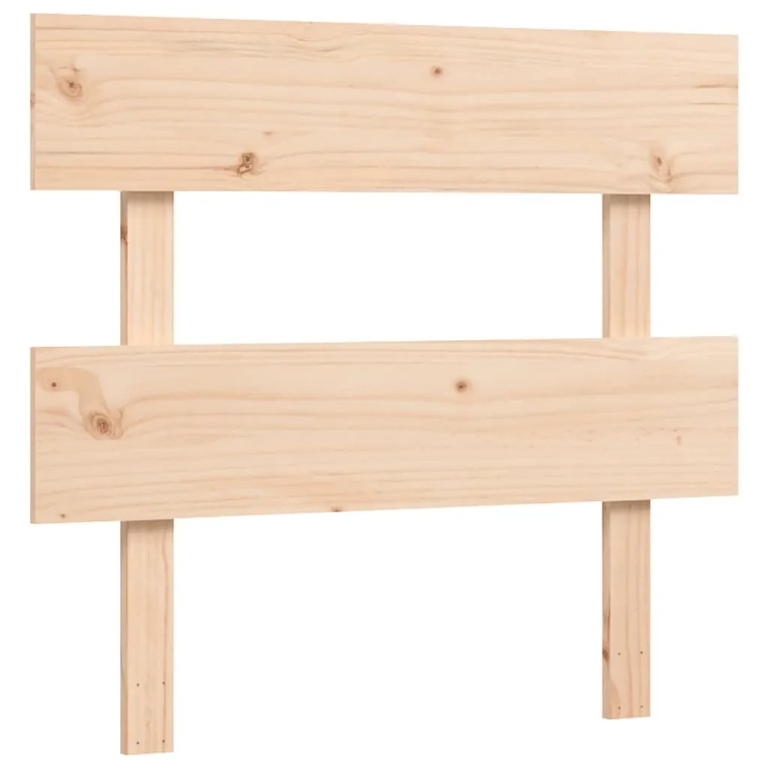 vidaXL Holzbett mit Kopfteil, Kiefer massiv, 75x190 cm (Small Single)