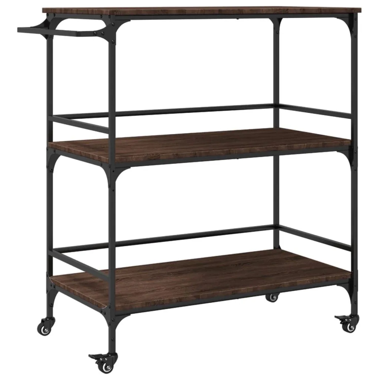vidaXL Küchenwagen Braun Eichen-Optik 100,5x50x105 cm Holzwerkstoff 842335