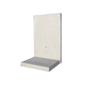 Diephaus L-Stein bewehrt, grau, 155x100x85x8 cm, für Einfassungen und Mauersysteme.