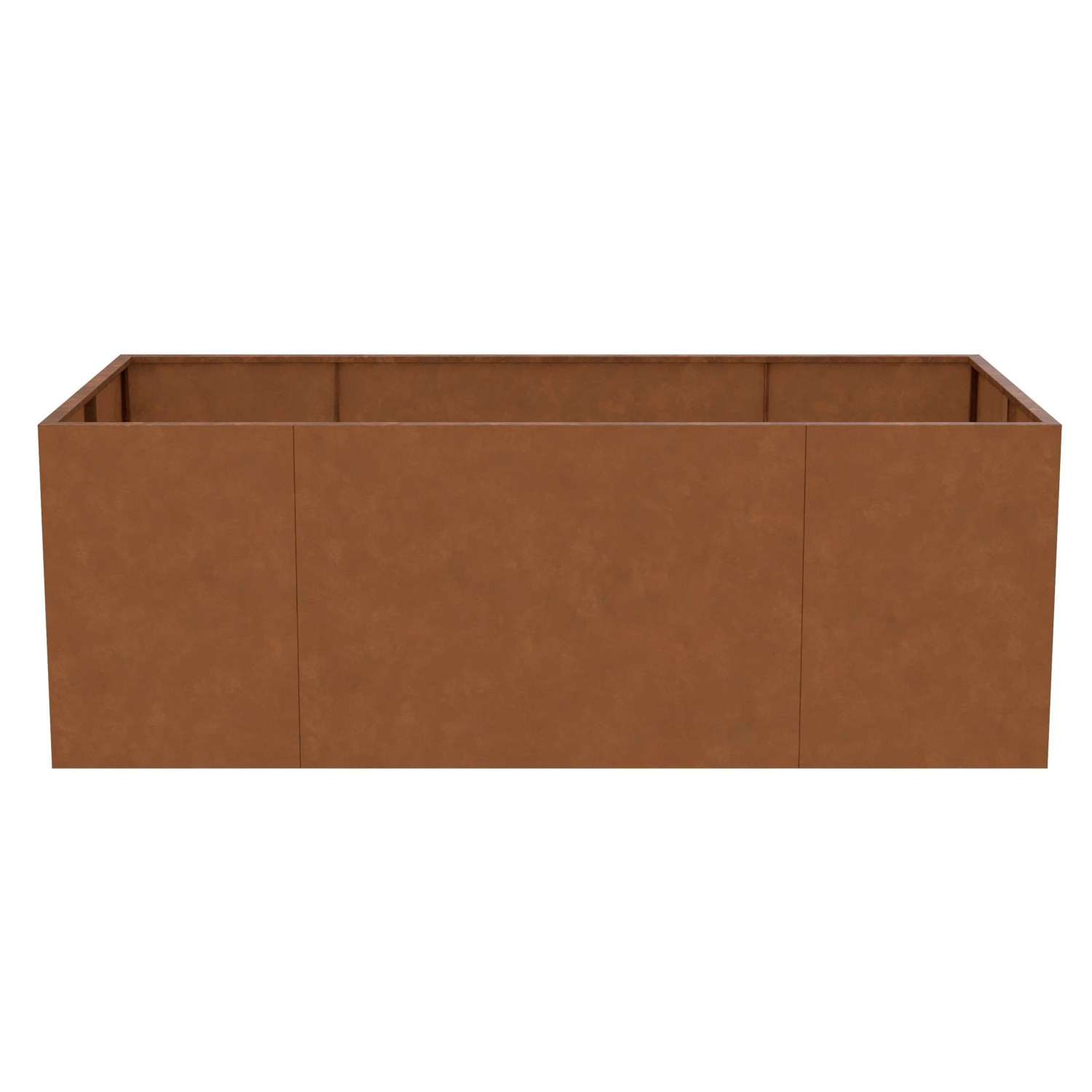 Floraworld Hochbeet aus Cortenstahl, 200x100x70 cm. Modernes Design für Garten und Terrasse.