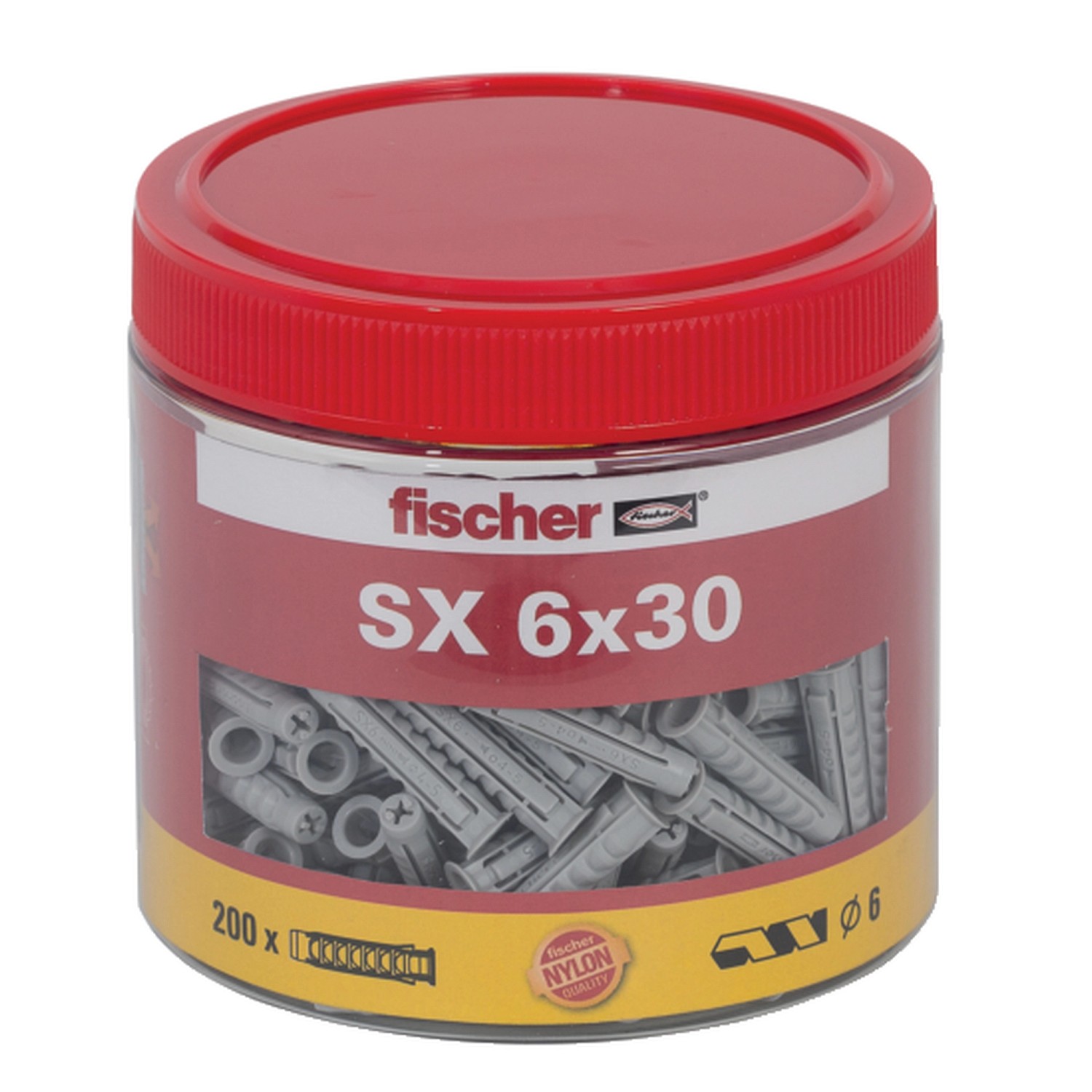 Fischer Dübel SX 6 x 30 Dose (200 ST)