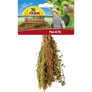 JR Farm Pick & Fly Vogelfutter, Ergänzungsfutter für Wellensittiche, Kanarien und Exoten.