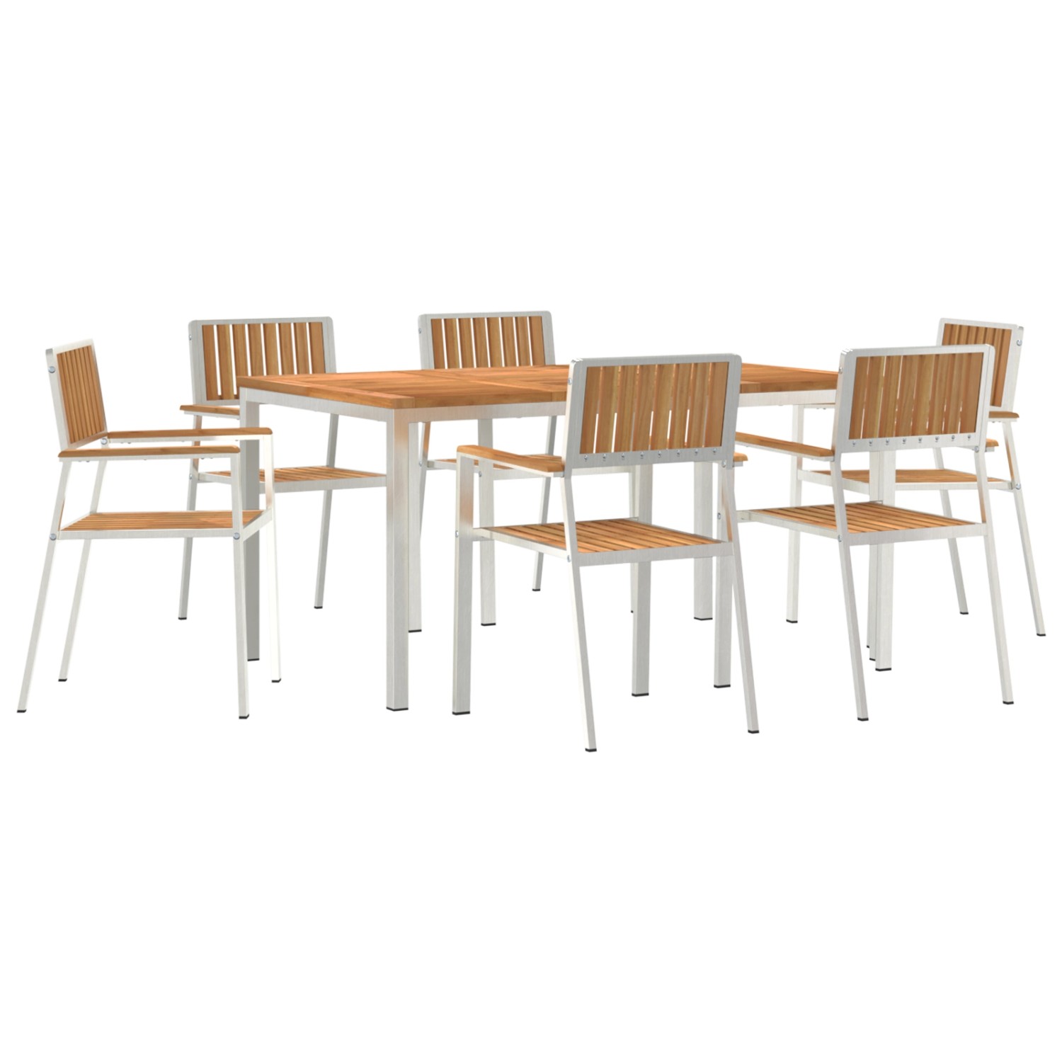 vidaXL 7-Teiliges Garten Essset aus Massivem Teakholz 3334800 günstig online kaufen