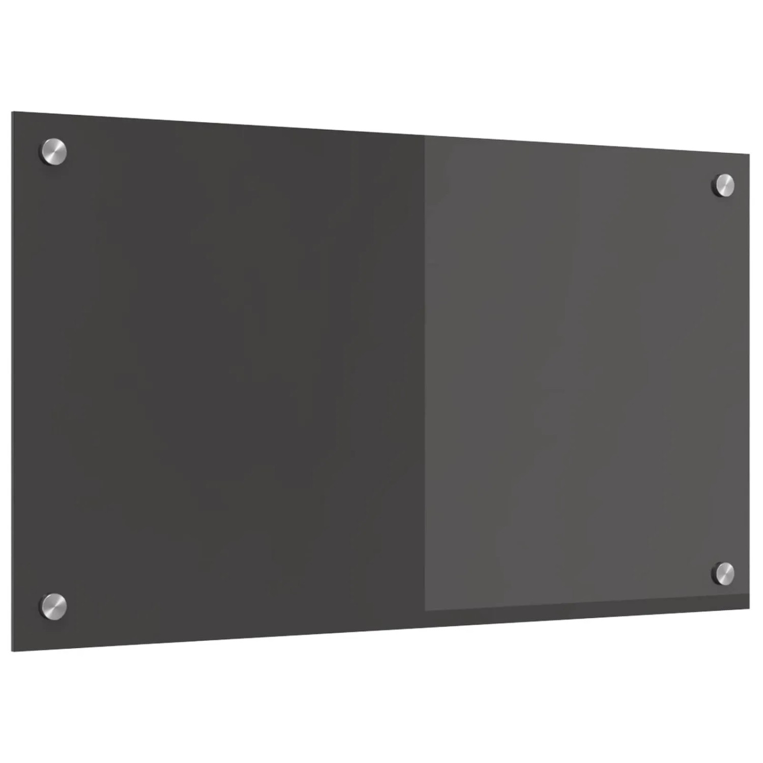 vidaXL Küchenrückwand Dunkelgrau 70 x 40 x 0,6 cm Gehärtetes Glas 42001238