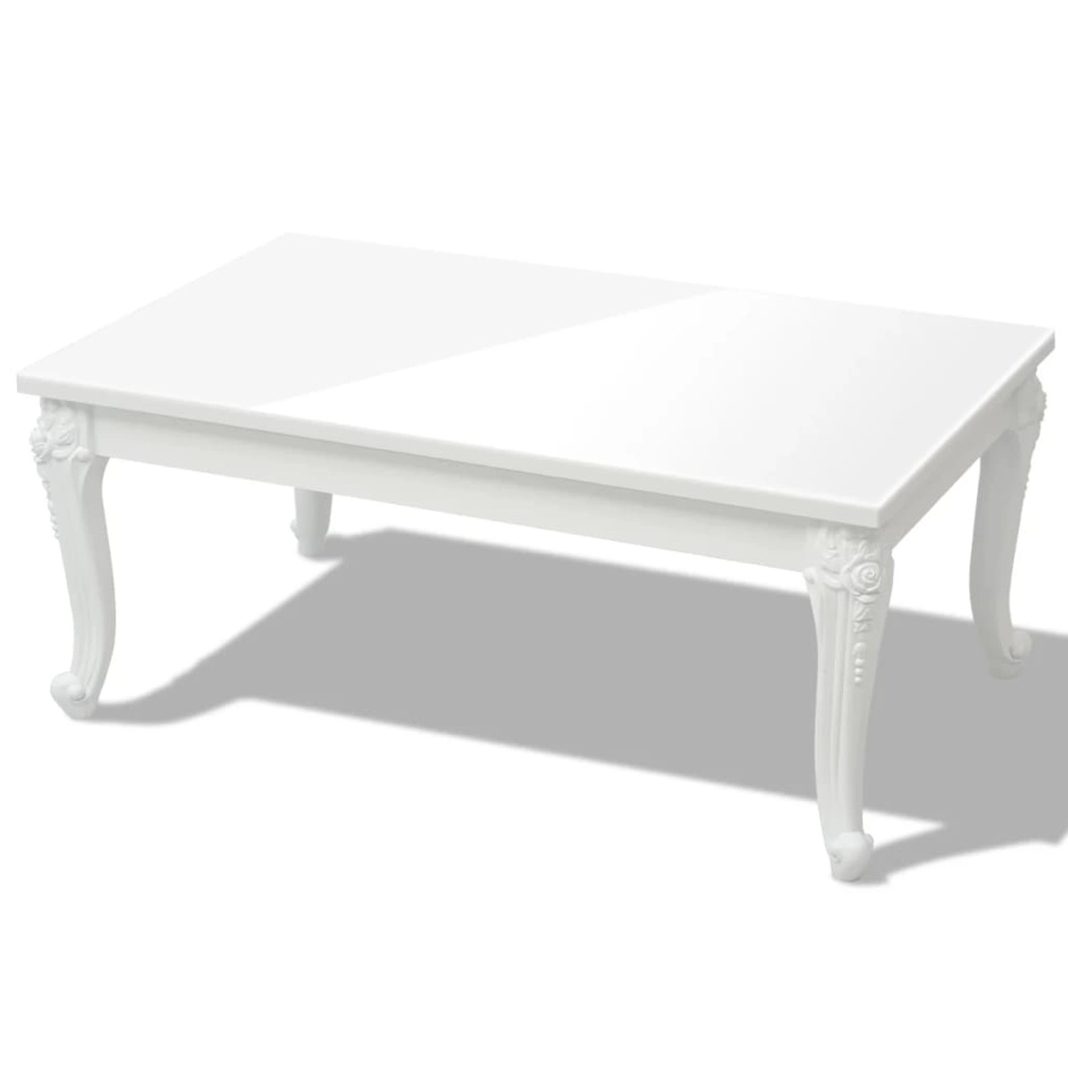 vidaXL Couchtisch 100x60x42 cm Hochglanz-Weiß 243380 günstig online kaufen