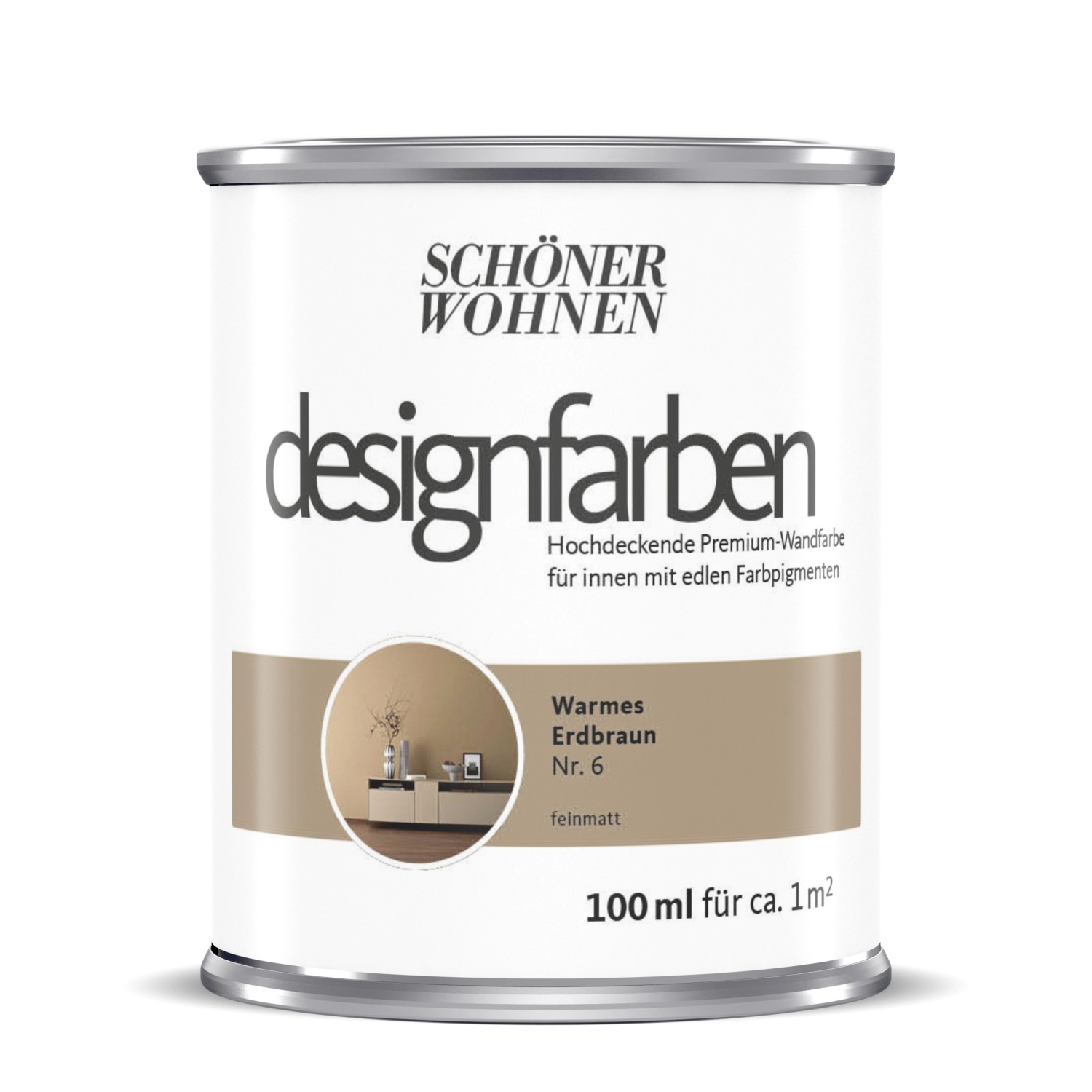 Schöner Wohnen Designfarben Warmes Erdbraun 100 ml